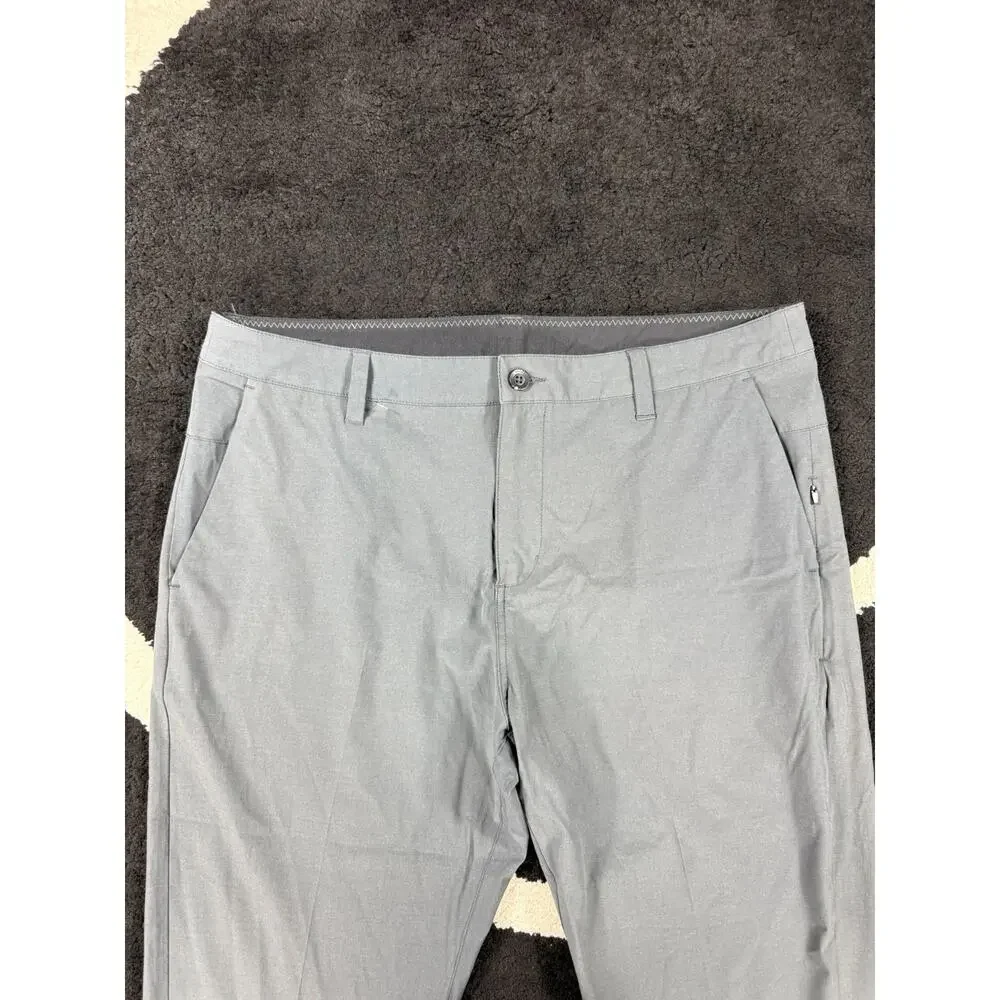 Vuori Pants Mens 36x28 Gray Aim Trouser Stretch Performance Athletic Travel Golf